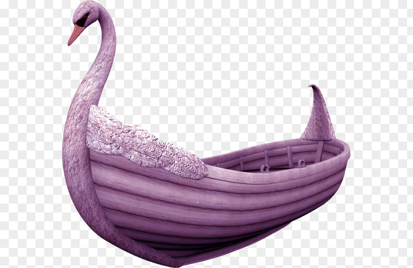 Free Fantasy Swan Boats Pull Image Cygnini Bird Boat Clip Art PNG