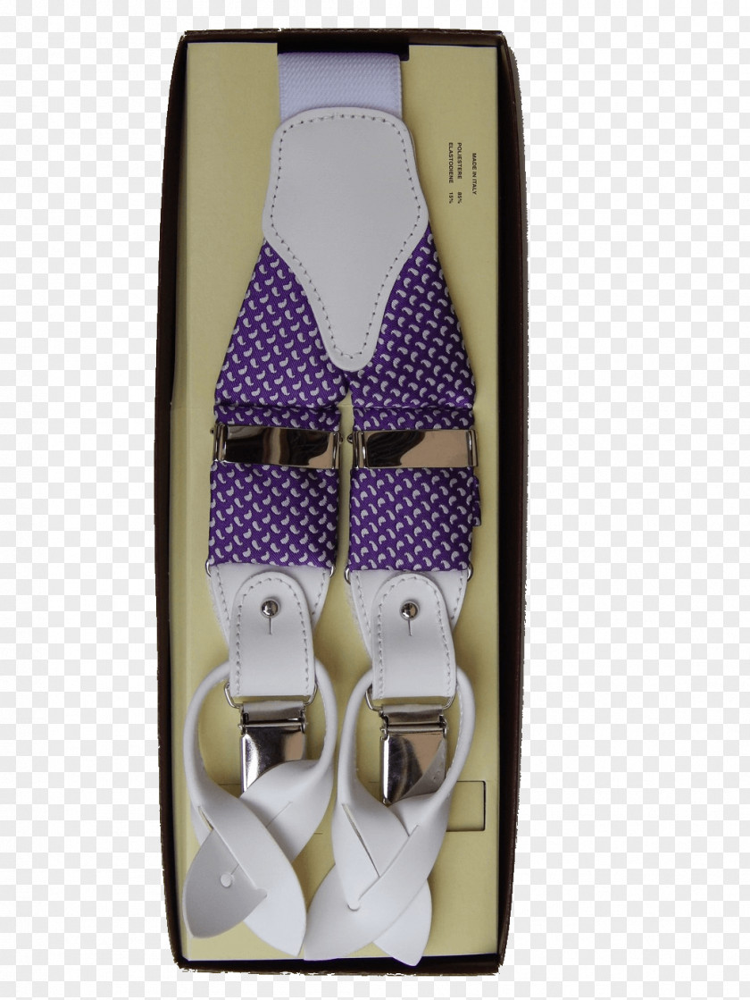 Made In Italy Clothing Accessories Braces Leather Violet Purple PNG