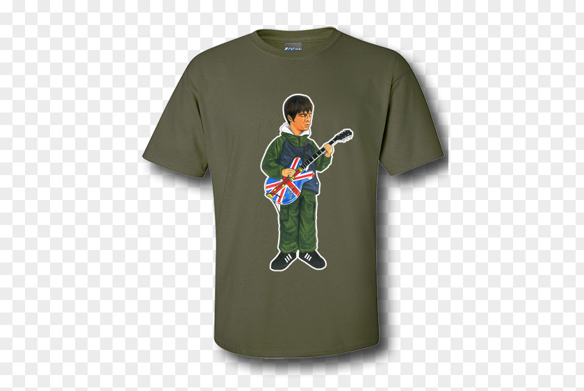 Noel Gallagher T-shirt Green Sleeve Outerwear PNG