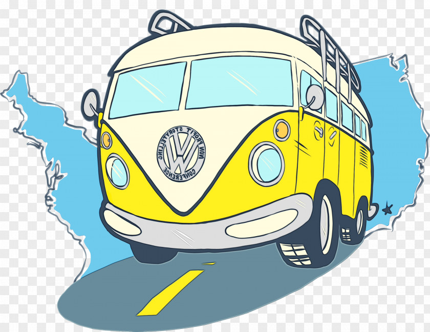 Yellow Samba Motor Vehicle Transport Mode Of Cartoon PNG