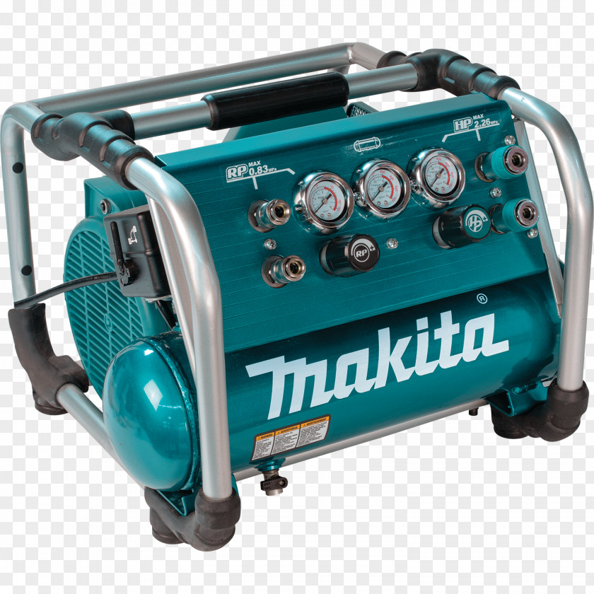 Air Compressor Makita AC310H Tool Nail Gun PNG