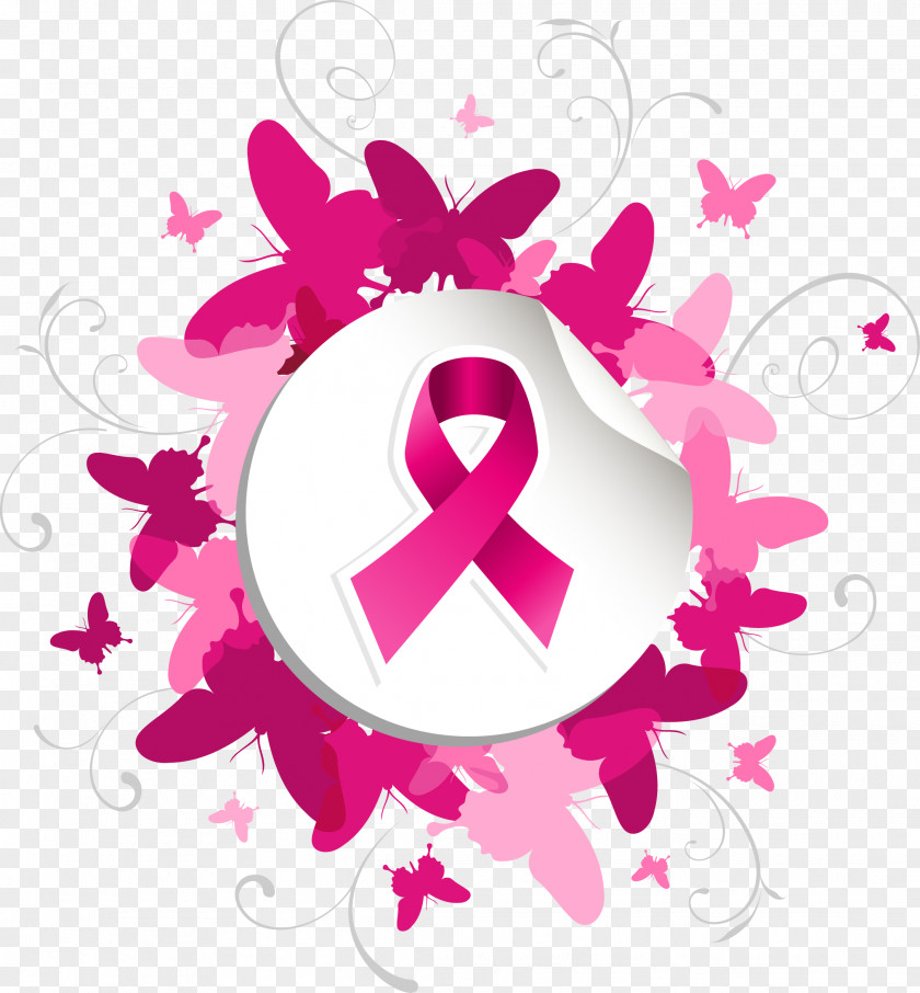Breast Cancer Awareness Month Pink Ribbon PNG ribbon, cancer astrology, awareness ribbon clipart PNG