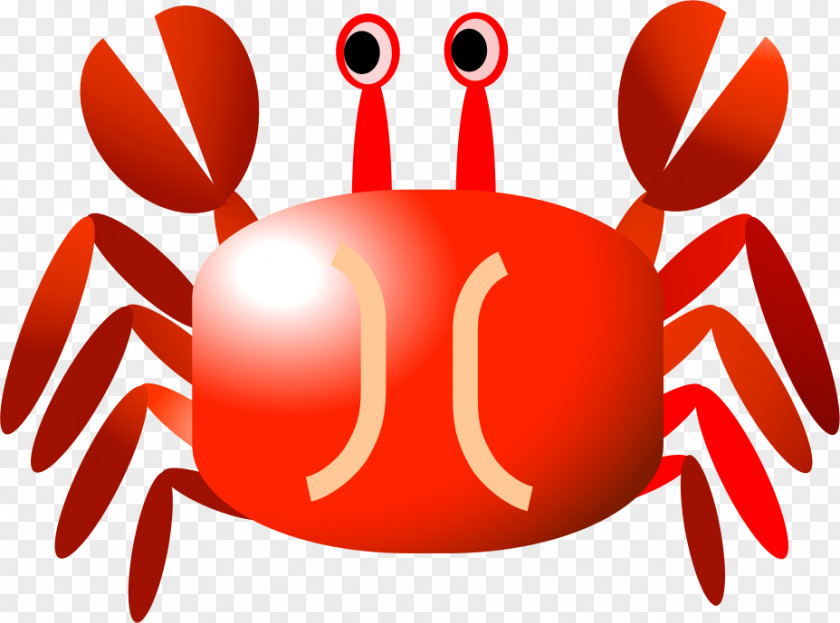 Crab Cartoon Thumbnail Clip Art PNG