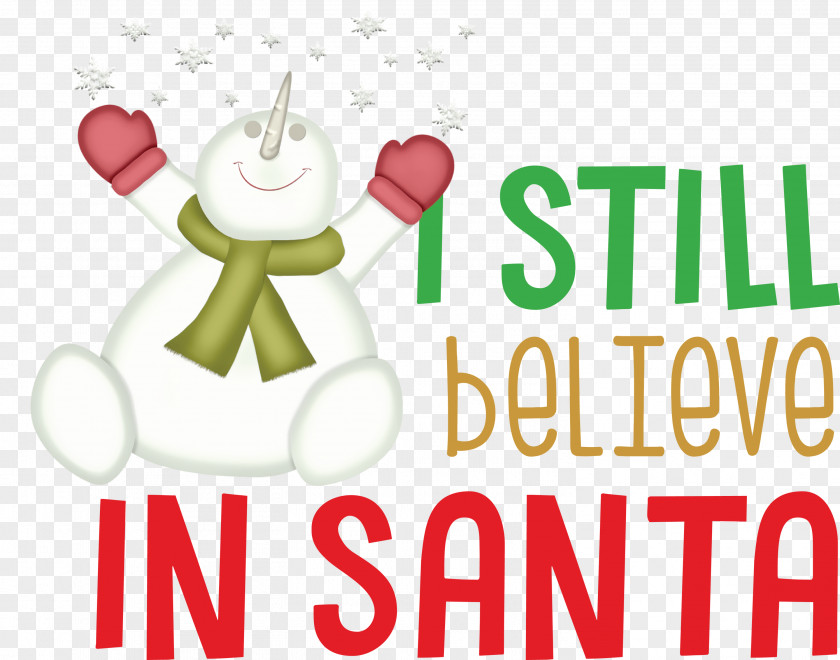 Believe In Santa Christmas PNG