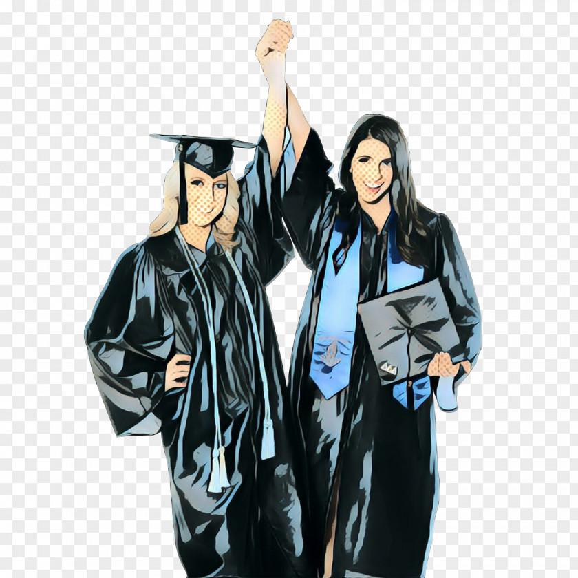 Black Hair Gesture Background Graduation PNG