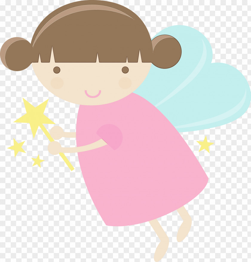 Fictional Character Angel Cartoon Pink Clip Art PNG