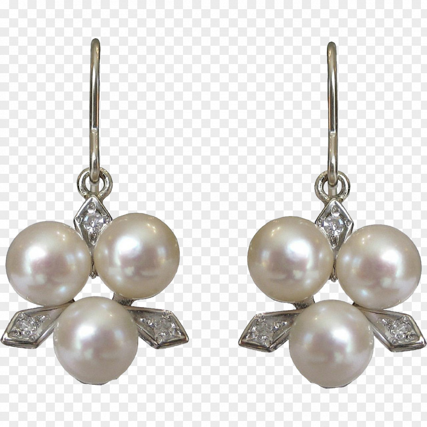 Gold Pearl Earring Body Jewellery PNG