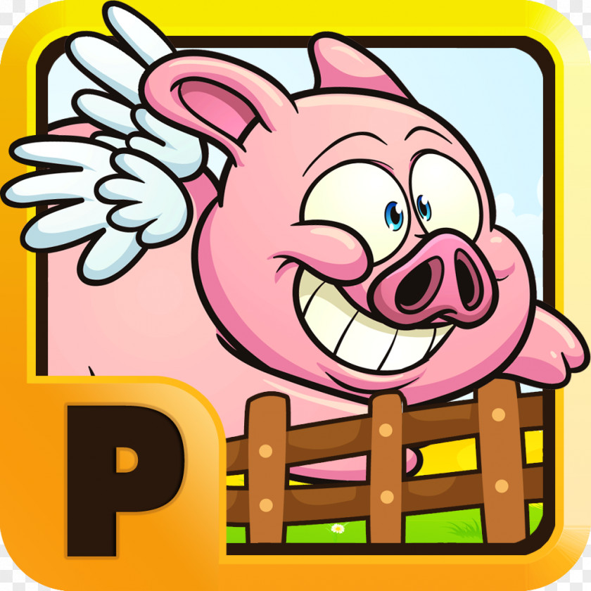 Pink Pig FlapPig Food Cartoon Clip Art PNG