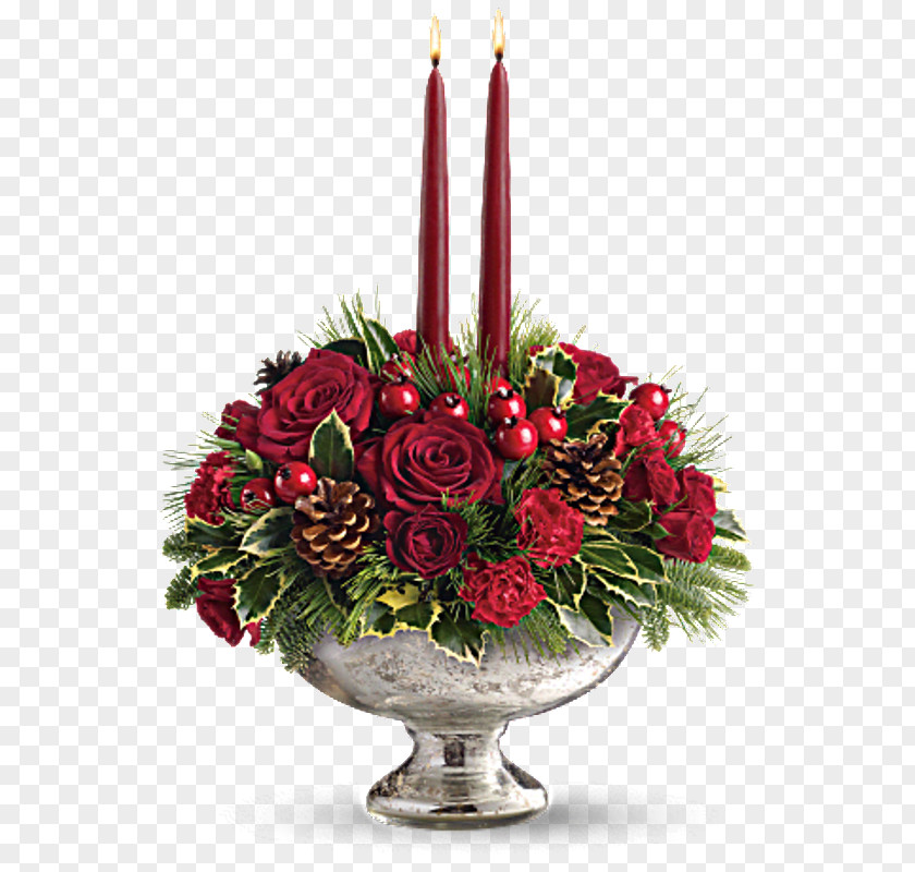 Rose Order Hydrangea Christmas Tree Red PNG