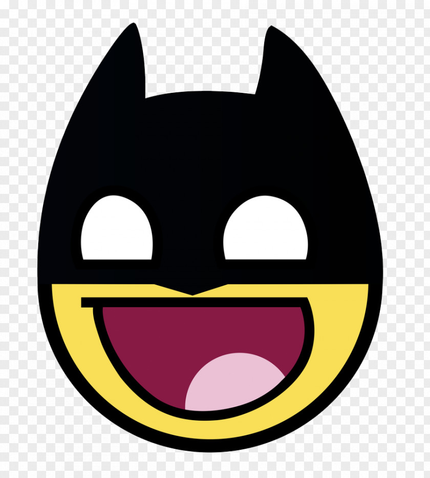 Awesome Batman Smiley T-shirt Emoticon Clip Art PNG