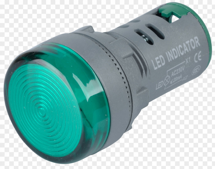 Flashlight Green Light-emitting Diode Signal Lamp PNG