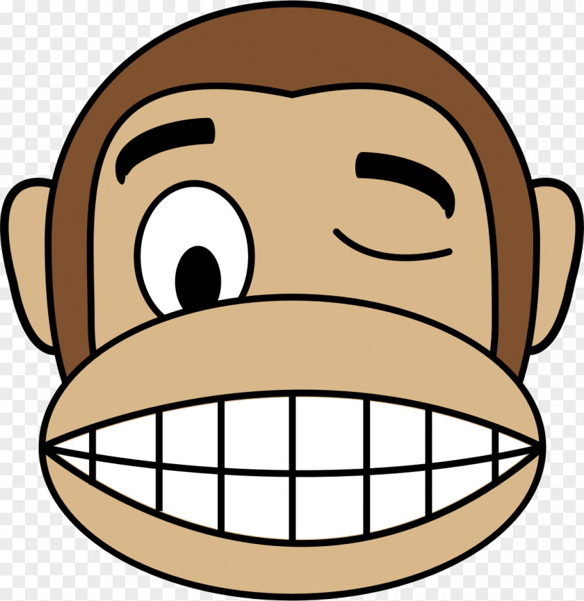 Monkey Face Clip Art PNG