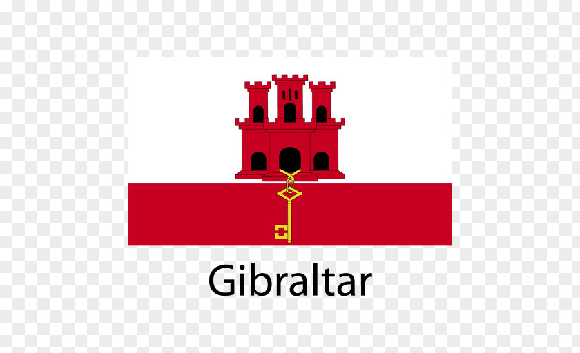 National Vector Flag Of Gibraltar British Overseas Territories Institute PNG