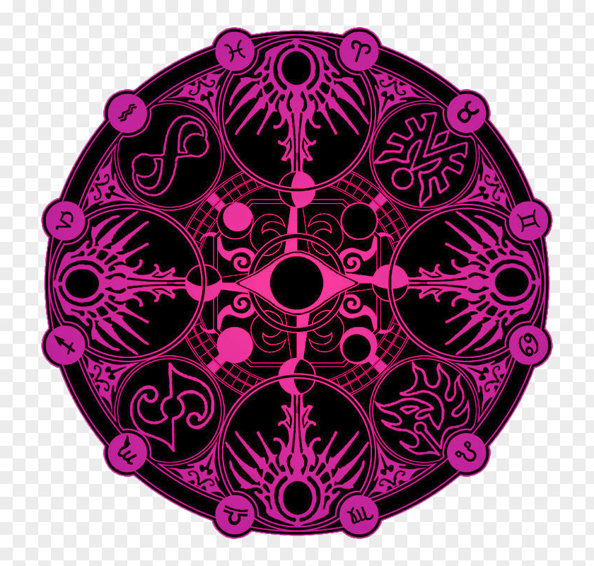 Purple Magic Summon Array Circle Wicca PNG