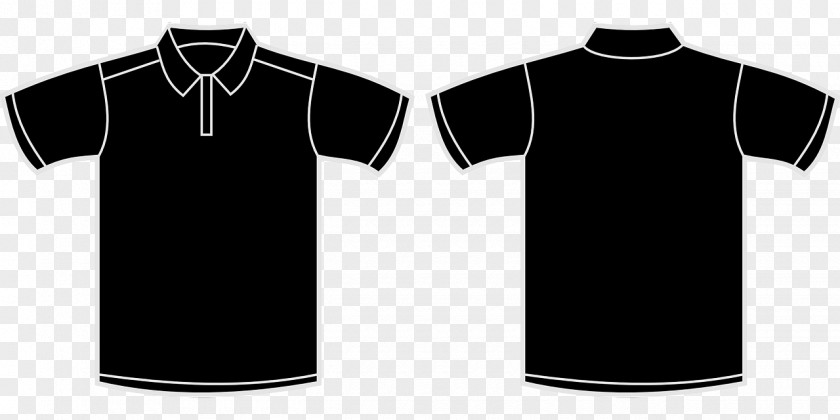 Tshirt T-shirt Black Polo Shirt Clip Art PNG