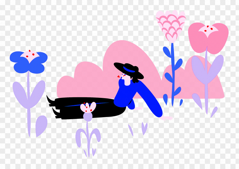 Alone Time Park Flower PNG