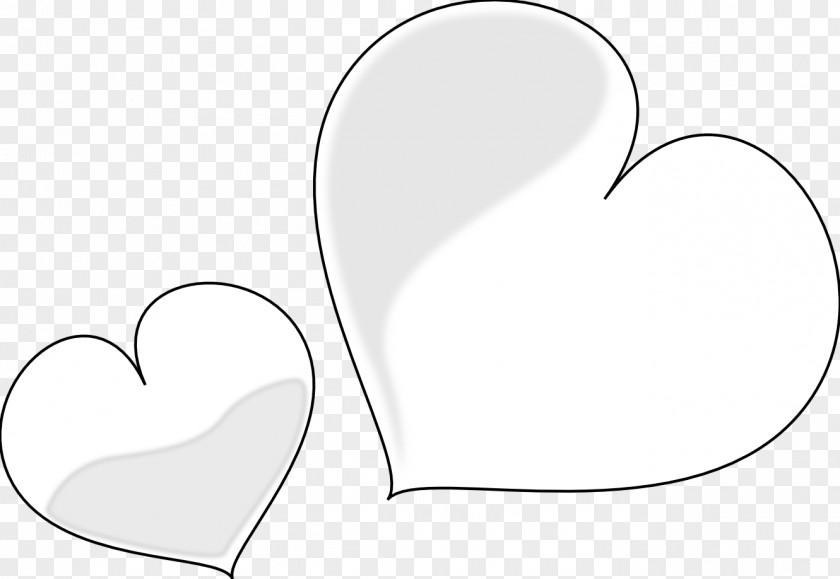 Heart Line Black And White Clip Art PNG