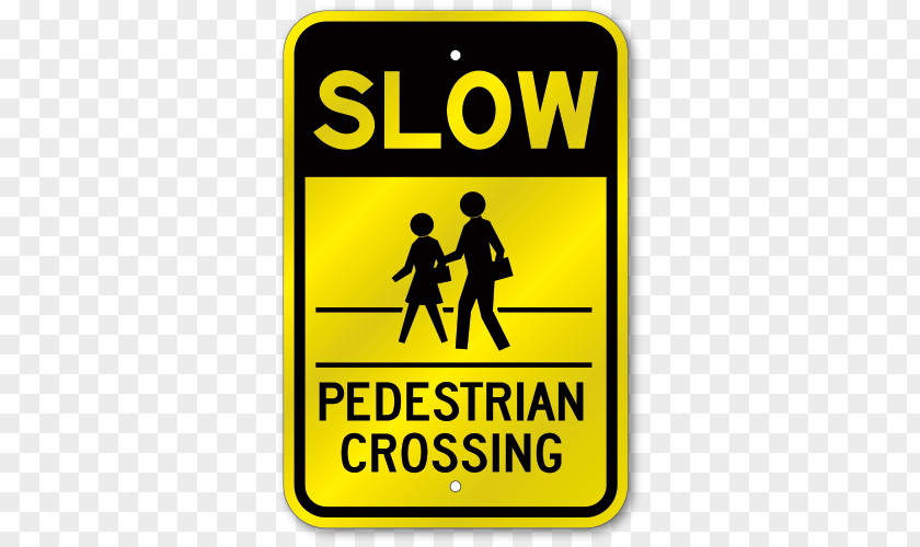 Road Pedestrian Crossing Traffic Sign Warning PNG