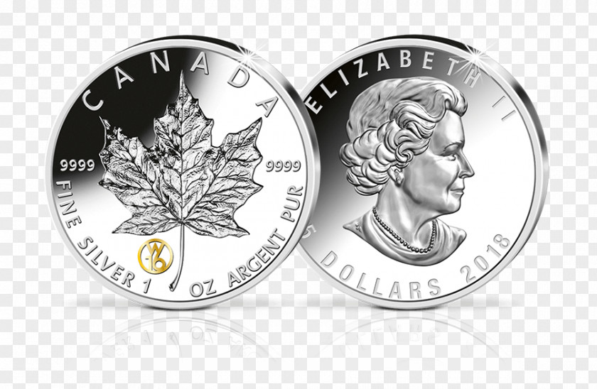 Silver Maple Leaf Commemorative Coin Canadian Gold Canada PNG