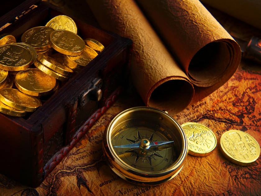 Treasure Pirate101 Piracy Gold Buried Doubloon PNG