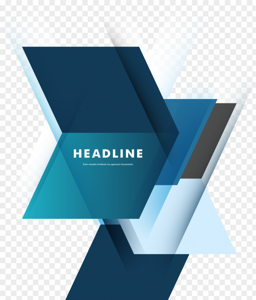 Vector Blue Background Geometry PNG