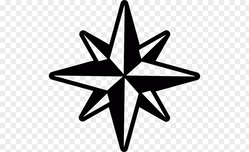 Wind Compass Rose Drawing PNG