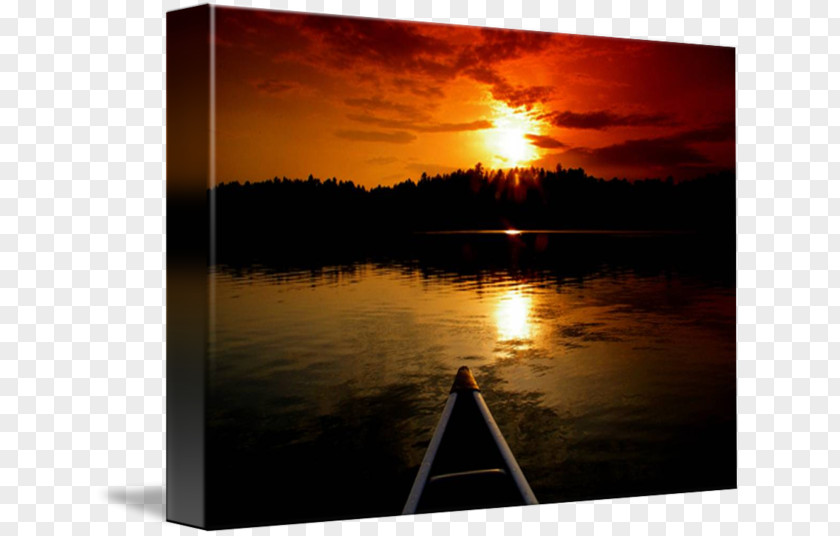 Lake Anne Ely Boundary Waters Gallery Wrap Canvas Art PNG