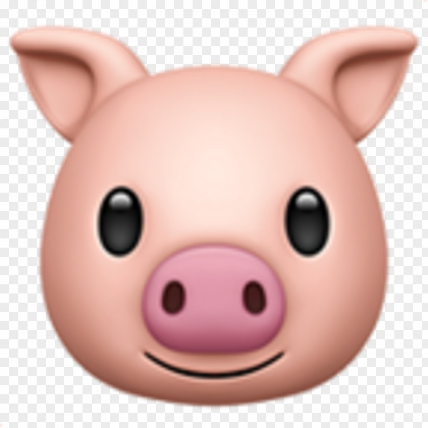 Pig Emoji IPhone X Sticker Clip Art PNG
