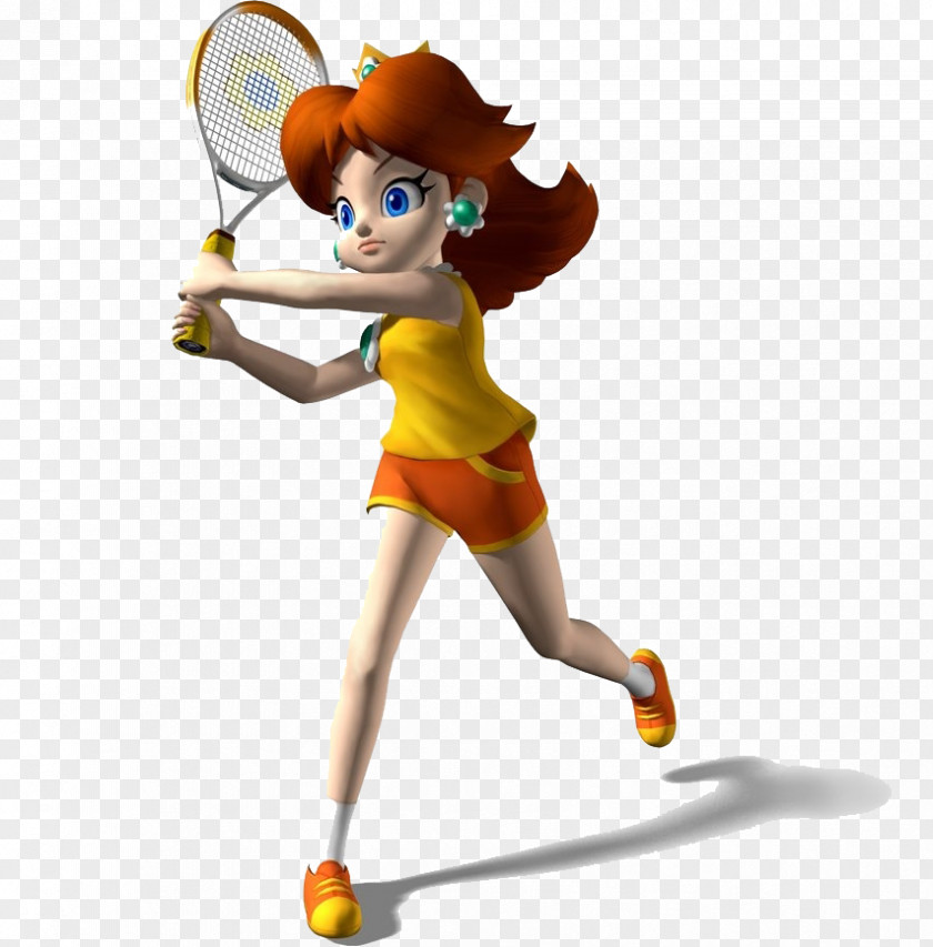 Tennis Mario Power Princess Daisy Peach PNG