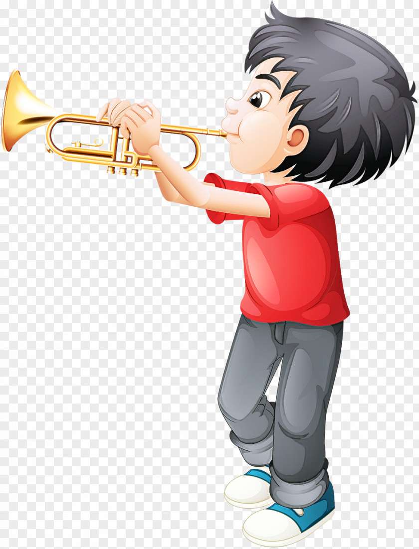 Cartoon Brass Instrument Trumpeter Trumpet Musical PNG