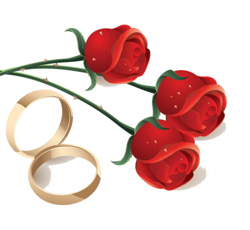 Flower Garden Roses Engagement Ring PNG