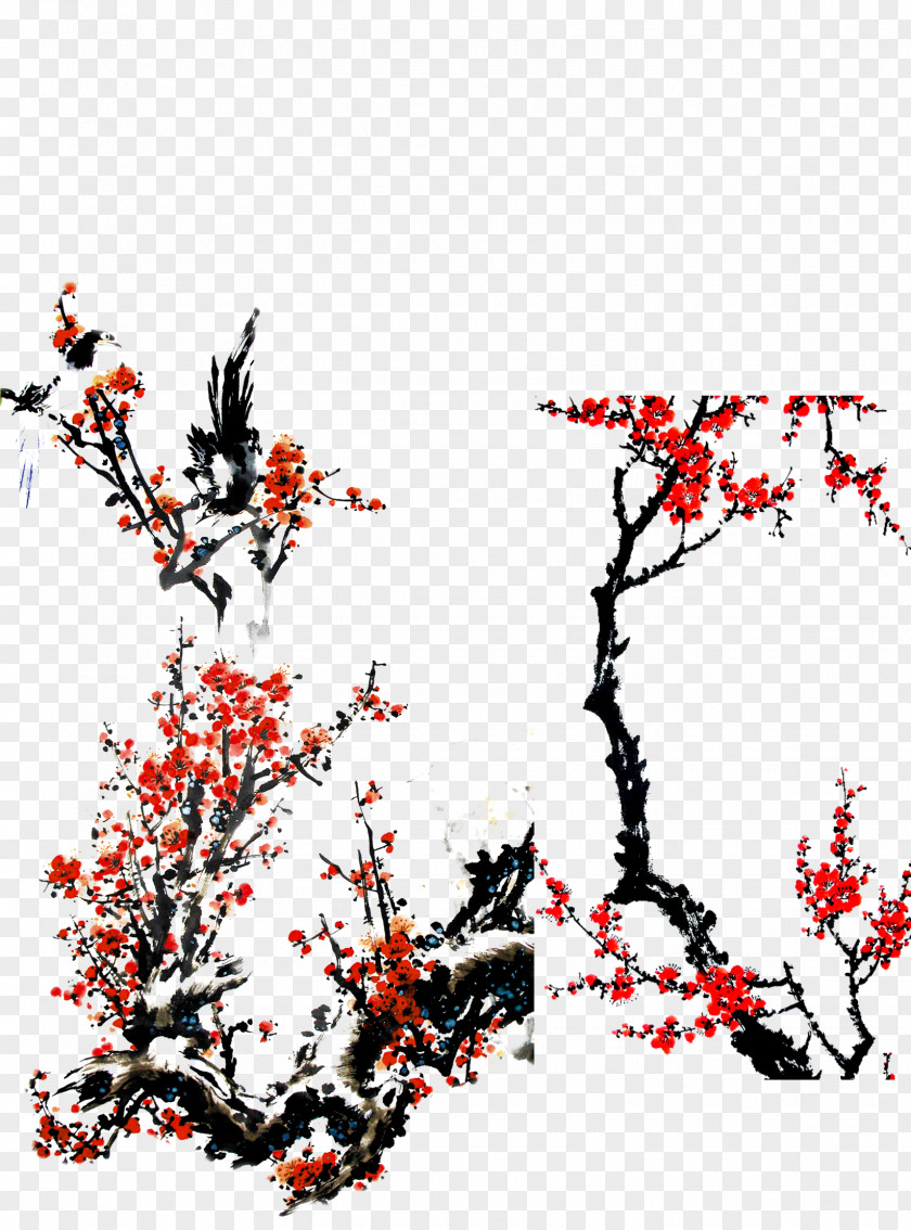Ink Plum Blossom Download PNG