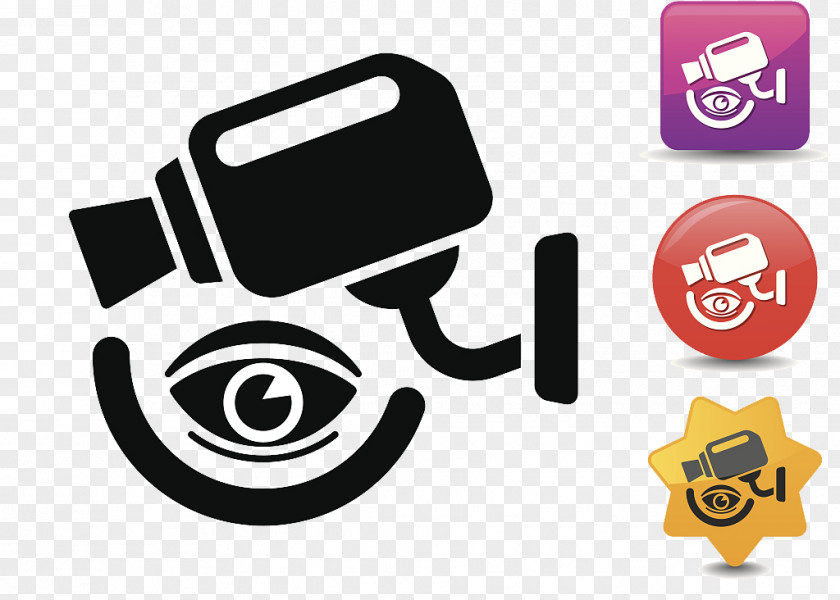 Electronic Eye Camera Icon Wireless Security PNG