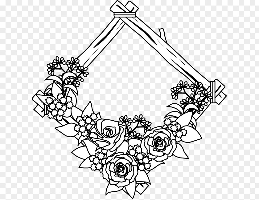 Flower Line Art Drawing Floral Design Clip PNG