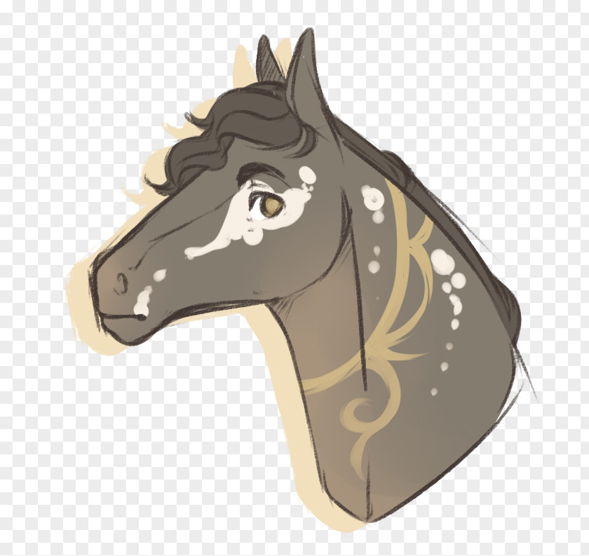 Gentle And Quiet Mane Halter Mustang Stallion Rein PNG