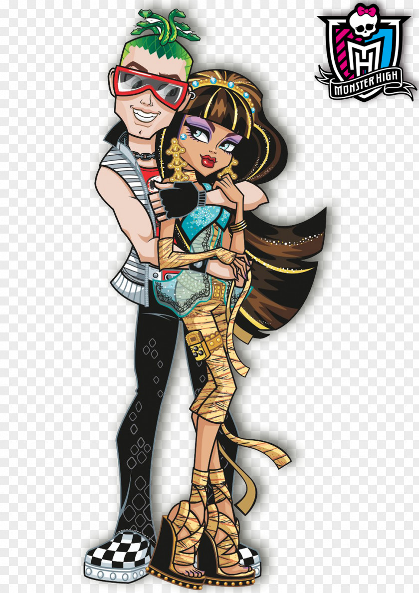 Is 300 Monster High Cleo De Nile Gorgon Lagoona Blue Drawing PNG