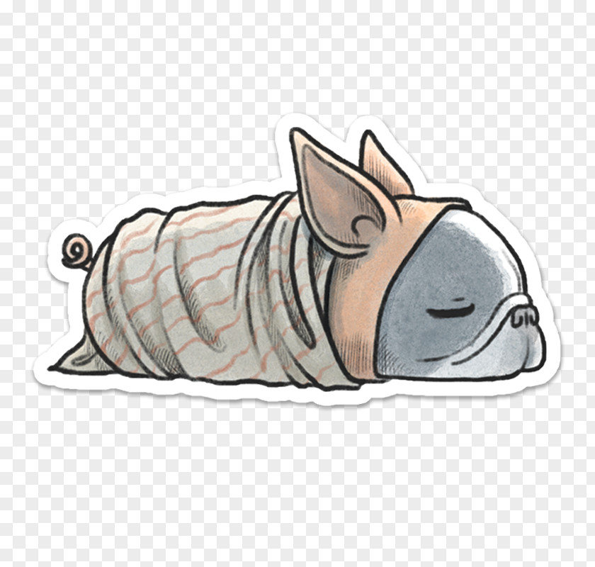 Transparent Cute Animal Doodles French Bulldog Pug Clip Art Sticker PNG