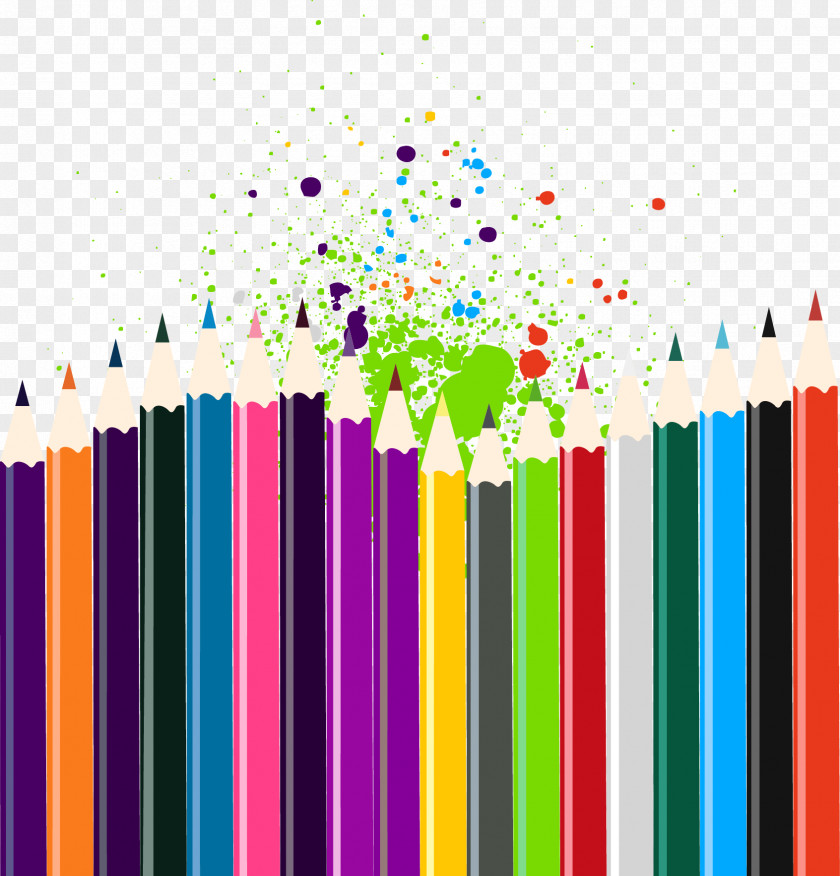 Vector Ballpoint Pen Watercolor Painting Colored Pencil PNG