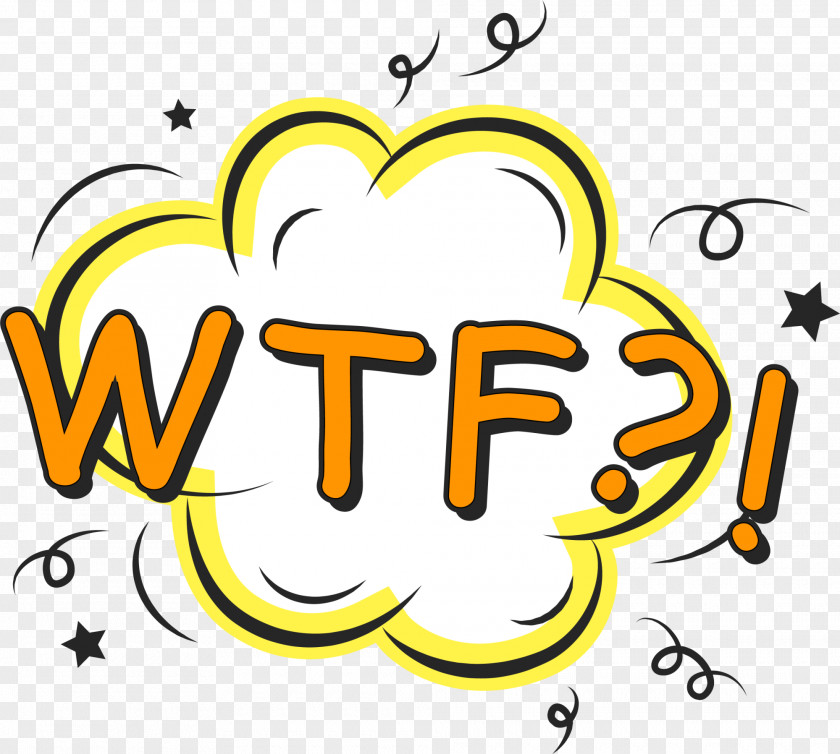 Yellow Minimalist Wtf PNG minimalist wtf clipart PNG