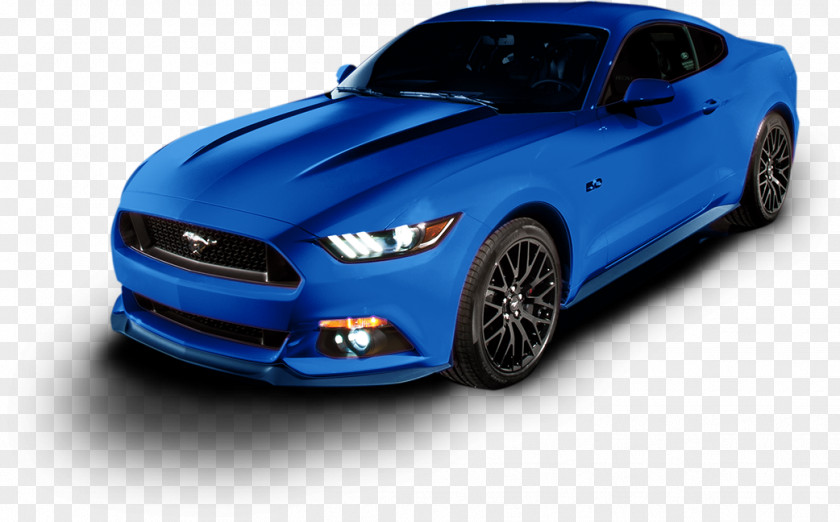 Ford 2016 Mustang Sports Car Blue PNG