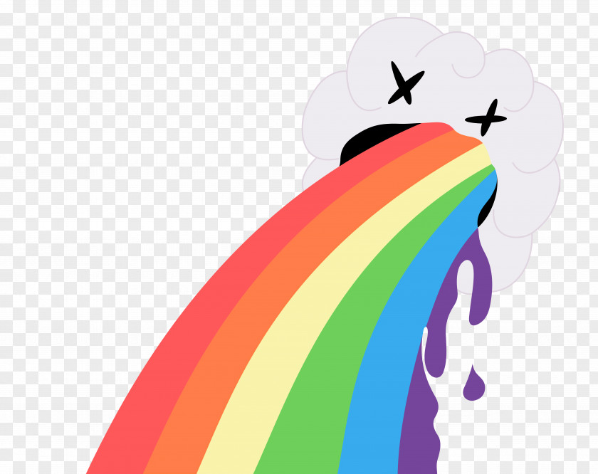 Rainbow Vomiting T-shirt Cloud Costume PNG