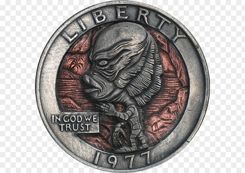 Coin Hobo Nickel Sculpture PNG