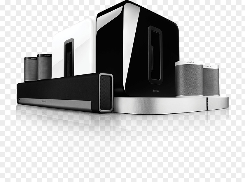 Home Theater Play:1 Play:3 Sonos Loudspeaker Systems PNG