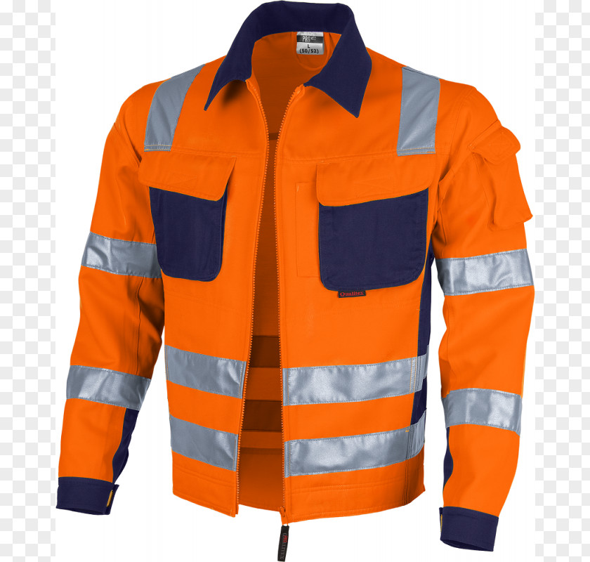 Orange Workwear Jacket Overall T-shirt PNG