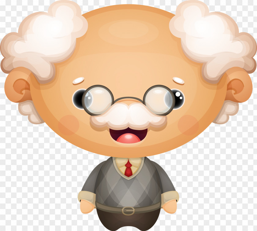 Scientists Elderly Cartoon Scientist Illustration PNG