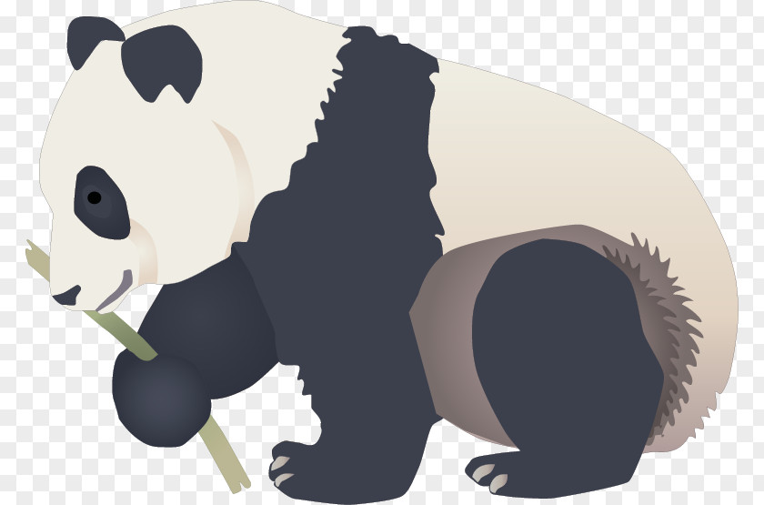 Hand-painted Cartoon Panda Logo Giant Symbol PNG