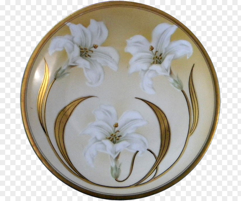 Hand-painted Easter Plate Platter Porcelain Saucer Vase PNG