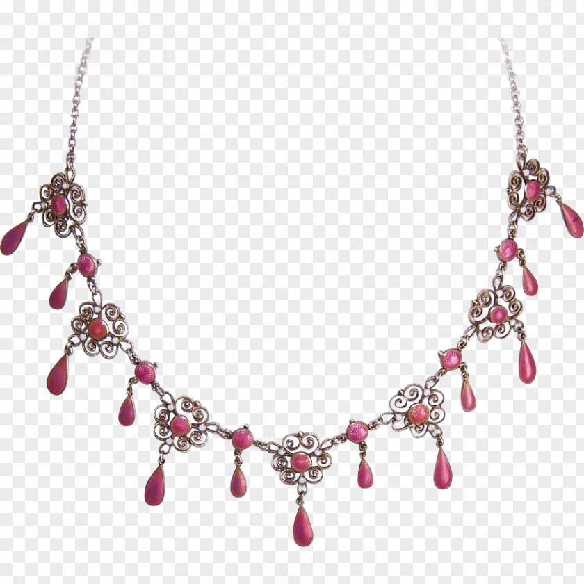 Necklace Jewellery Brooch Vitreous Enamel Silver PNG