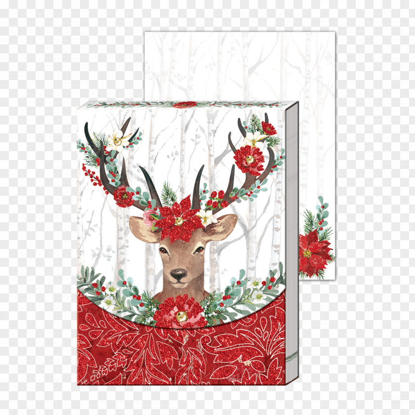 Reindeer Notebook Christmas Ornament Advent PNG
