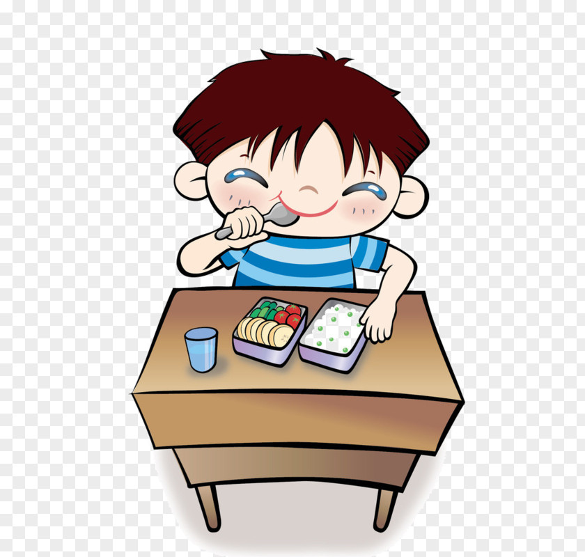 Student Eating Breakfast Clip Art PNG